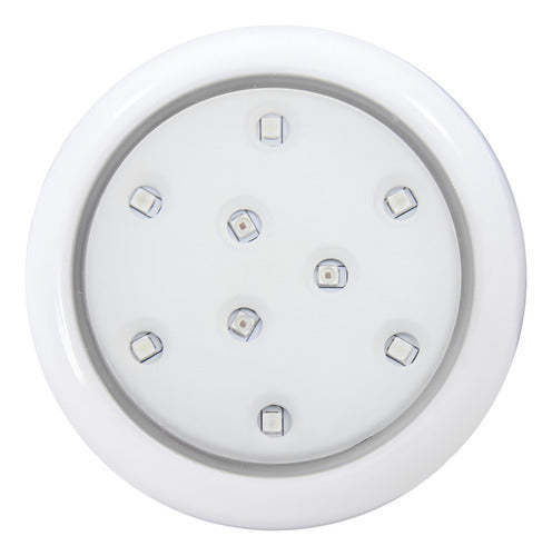Luminária De Piscina 12v 9w 80mm Cp.rosca Br Rgb