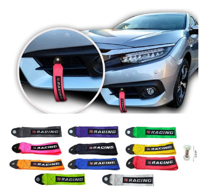 Tow Strap Hook Cinta Reboque Engate Parafusado /varias Cores