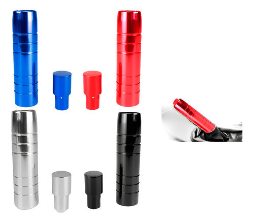 Manopla Freio De Mão Alumínio Anodizada Com Pino