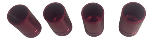 Tampa De Valvula Pneu Carro Redonda (kit 4pçs) Bico - 2,5cm