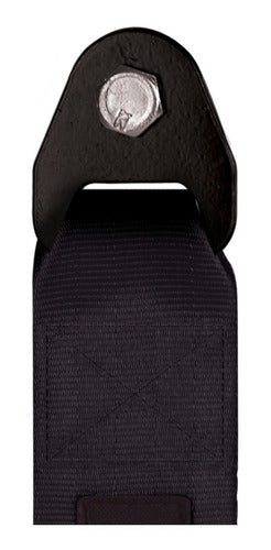 Tow Strap Hook Cinta Reboque Engate Parafusado - Preto