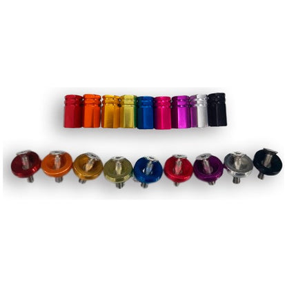 Kit Moto Parafuso De Placa E Tampa Válvula Sextavada - Roxo