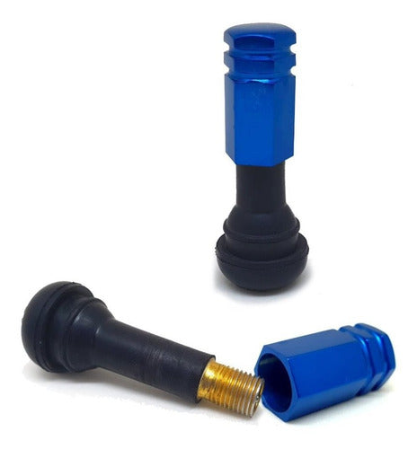 Tampa Válvula Pneu Carro Sextavada Grande - 4pc Várias Cores