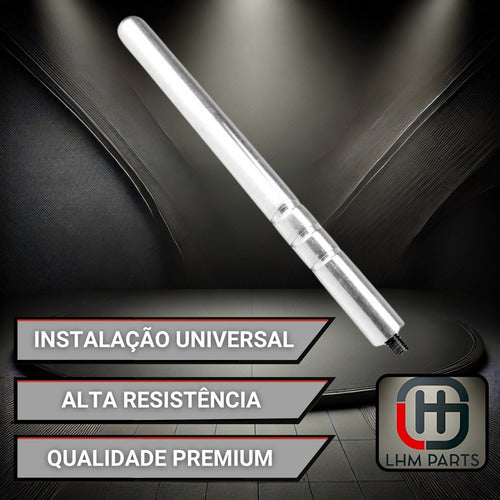 Antena De Teto Para Carro Haste Alumínio Anodizado Tuning