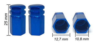 Tow Strap+trava Parachoque+tampa Valvula Red+parafuso - Azul