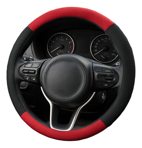 Capa De Volante Esportiva Ventilada P/ Carro 38cm Costurada