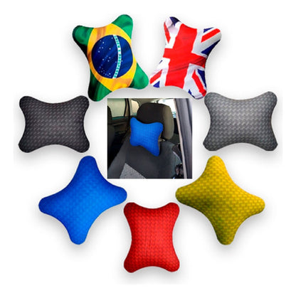 Almofada Apoio Cervical De Pescoço Cabeça Em Neoprene Carro