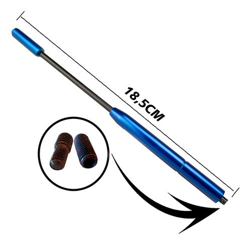 Antena Haste Alumínio Para Carro Com Rosca  (diversas Cores)