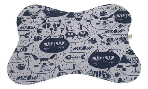 Tapete Comedouro Pet Antiderrapante Americano Cachorro Gato