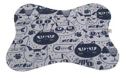 Tapete Comedouro Pet Antiderrapante Americano Cachorro Gato