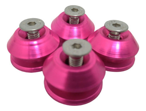 Trava De Para-choque Anilha  Quick Realease - Rosa