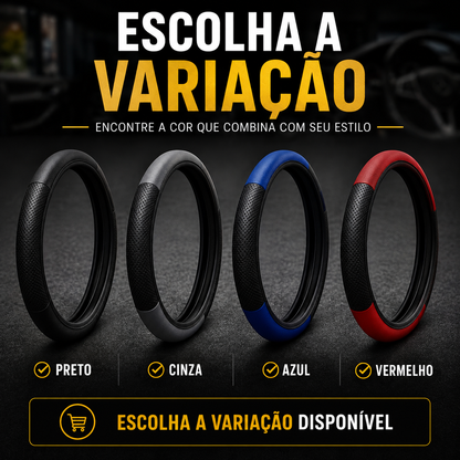 Capa de Volante Esportiva em Courvin (Couro SIntético) 38cm
