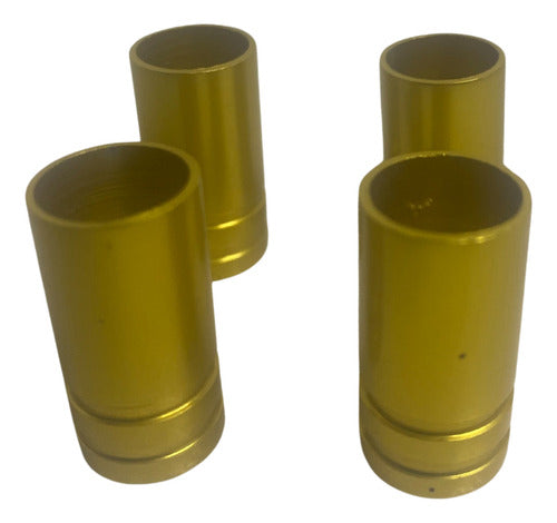 Tampa De Valvula Pneu Carro Redonda (kit 4pçs) Bico - 2,5cm