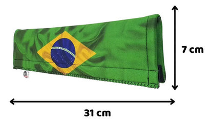 Kit Lixeira E Protetor De Cinto Carro Copa Automotivo Verde