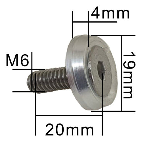 Kit Tow Strap+trava Parachoque+tampa Valvula+parafuso Prata