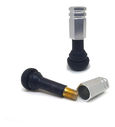 Tampa Válvula Pneu Carro Sextavada Grande - 4pc Várias Cores