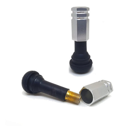 Tampa Válvula Pneu Carro Sextavada Grande - 4pc Várias Cores