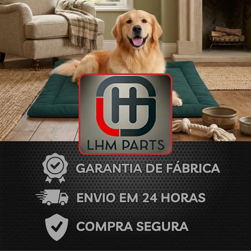 Caminha Pet Porte Grande Almofada Cama Cachorro/gato G Verde Liso