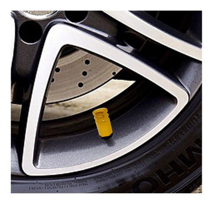 Tampa Válvula Pneu Carro Sextavada Grande - 4pc Várias Cores