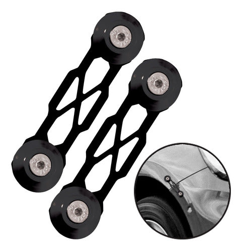 Trava De Para-choque Chapa Preto - Preto (decorativa)