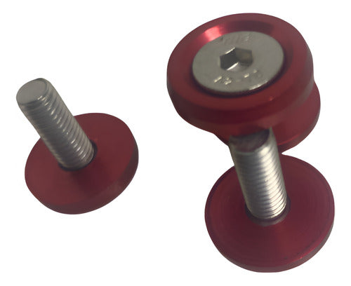 Parafuso / Anilha Placa Carro  Moto Anodizado - Vermelho