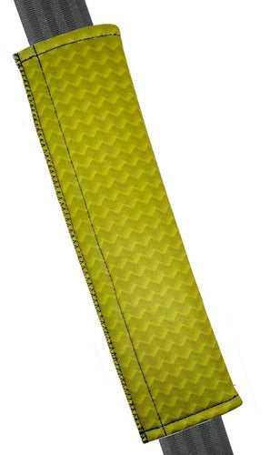 Protetor Cinto Segurança Adulto E Infantil Em Neoprene Cor Amarelo