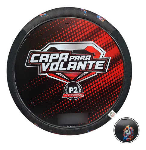 Capa De Volante Em Neoprene Preto - Shih Tzu