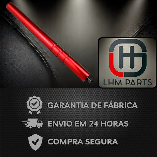 Antena De Teto Para Carro Haste Alumínio Anodizado Tuning