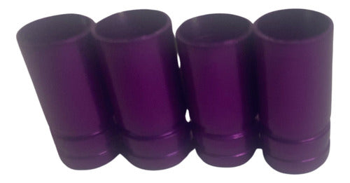 Tampa De Valvula Pneu Carro Redonda (kit 4pçs) Bico - 2,5cm