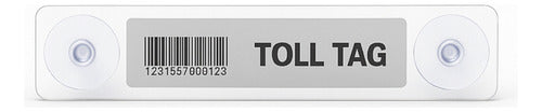 Tag Veicular Com Ventosa Placa Para Brisa Transparente