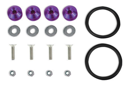 Trava De Para-choque Anilha  Quick Realease - Roxo