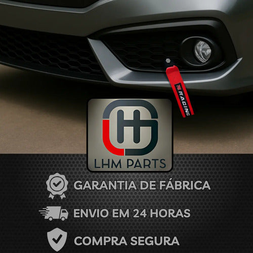 Tow Strap Hook Cinta Reboque Engate Parafusado - Vermelho