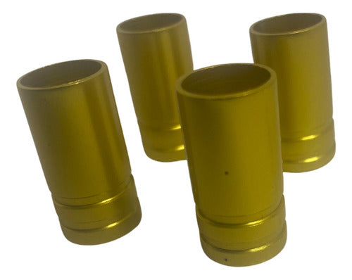 Tampa De Valvula Pneu Carro Redonda (kit 4pçs) Bico - 2,5cm