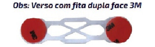 Trava De Para-choque Decorativa Chapa Prata - Anilha