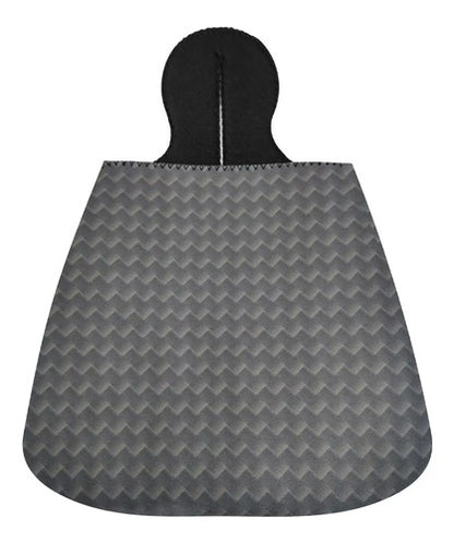 Lixeira De Carro Auto Em Neoprene - Lixocar - Cinza Zigue-zague Cinza