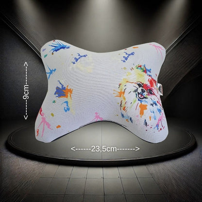 Almofada Apoio Cervical Depescoço Para Carro -lulu Pomerânia