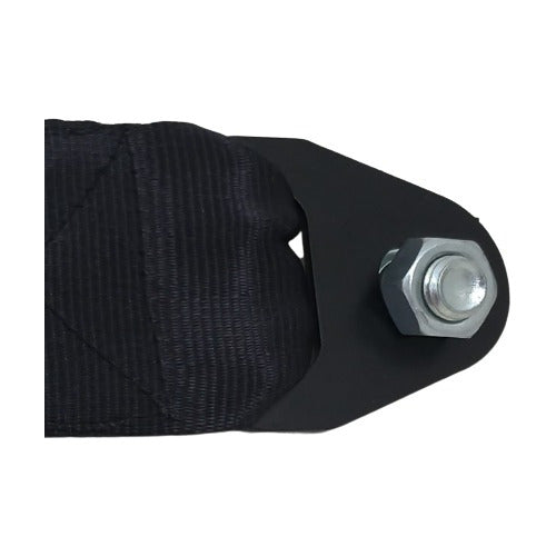 Tow Strap Hook Cinta Reboque Engate Parafusado - Preto