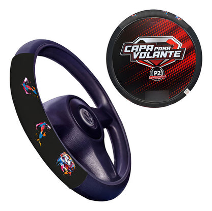 Capa De Volante Em Neoprene Preto - Shih Tzu