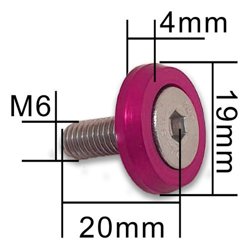 Kit Tow Strap+trava Parachoque+tampa Válvula Parafuso - Rosa