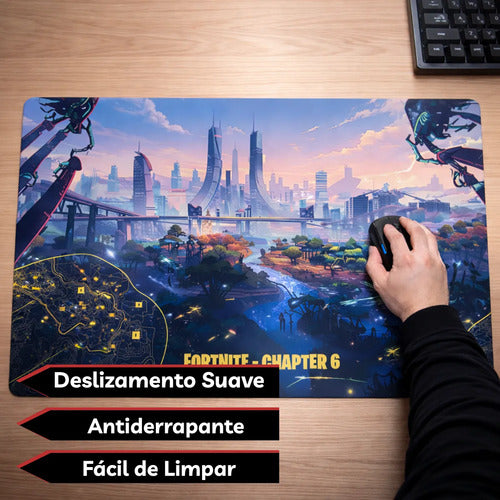 Mouse Pad Gamer Personalizado Grande 68x40 Série Personagem