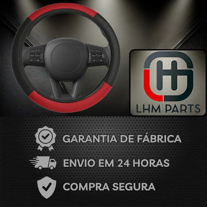 Capa De Volante Esportiva Courvin Couro P/ Carro Universal