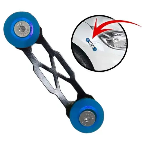 Trava De Para-choque Chapa Preto - Azul (aplicação)
