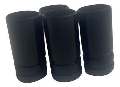 Tampa De Valvula Pneu Carro Redonda (kit 4pçs) Bico - 2,5cm