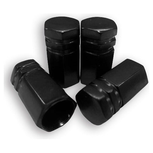 Tampa Válvula Pneu Carro Sextavada Grande - 4pc Várias Cores