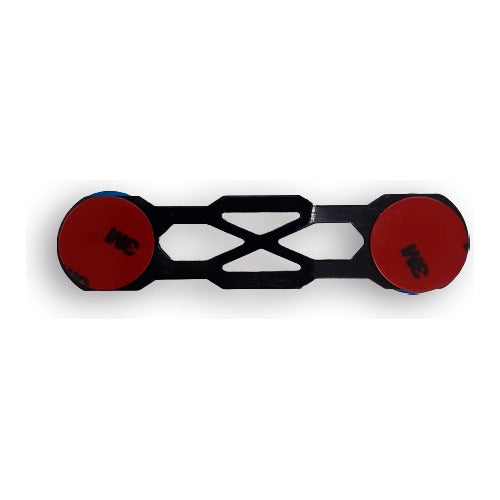Trava De Para-choque Chapa Preto - Anilha Azul (decorativa)
