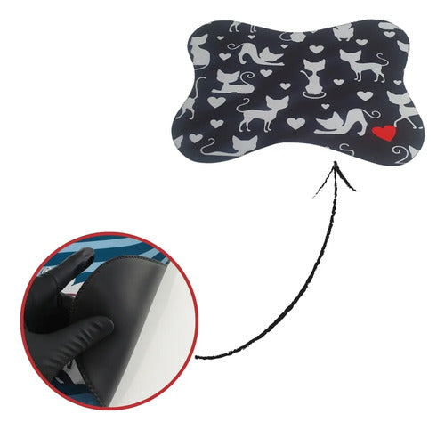Tapete Comedouro Pet Antiderrapante Americano Cachorro Gato