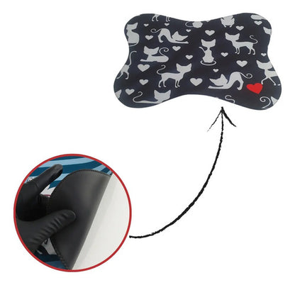 Tapete Comedouro Pet Antiderrapante Americano Cachorro Gato