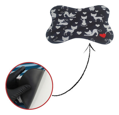 Tapete Comedouro Pet Americano Para Tigelas Cachorro Gato