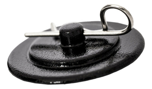 Kit 2 Trava De Capô Decorativa Aço Preto Tuning Carro