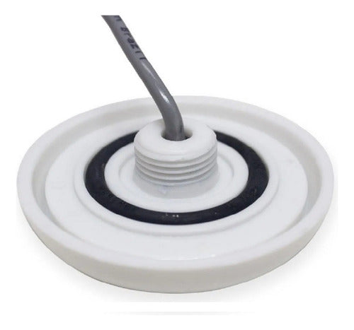 Luminária Piscina Luz Led Azul 80mm 9w Corpo Branco Iluctron